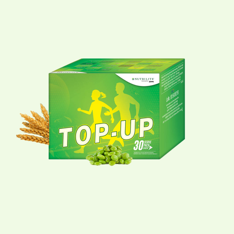 Image of 30 Serve PDO pack box which contains All Plant protein powder, Daily & Salmon omega 3.